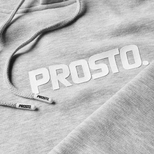 Bluza z kapturem męska PROSTO Doit szara KL222MSWE21933