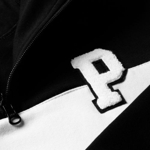 Bluză pentru bărbați PROSTO Half Zip Sweatshirt neagră KL222MSWE1132