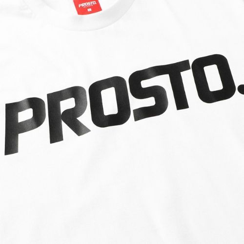 T-shirt pentru bărbați PROSTO Classic XXII alb KL222MTEE1071