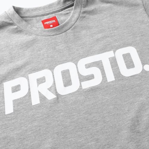 T-shirt pentru bărbați PROSTO Classic XXII gri KL222MTEE1072