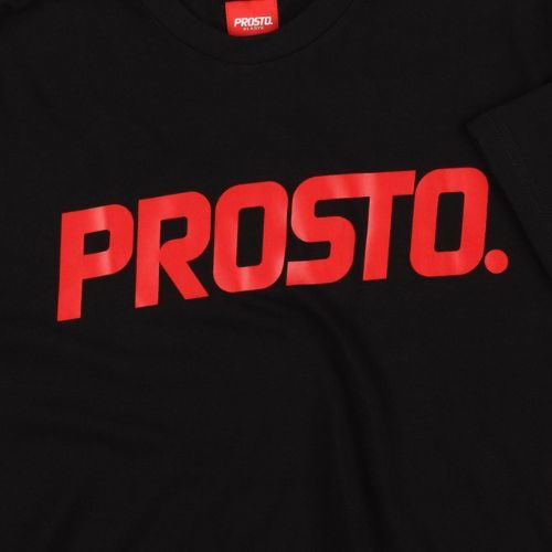 T-shirt pentru bărbați PROSTO Classic XXII negru KL222MTEE1073