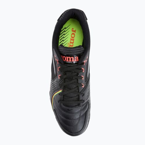 Ghete de fotbal Joma Dribling TF pentru bărbați, negru/roșu