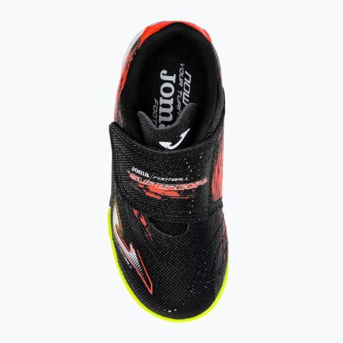 Joma Super Copa TF ghete de fotbal pentru copii, negru/portocaliu