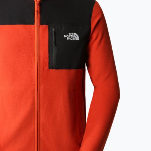 Bluză de trekking pentru bărbați The North Face Homesafe Full Zip Fleece maro-neagră NF0A55HLSV61