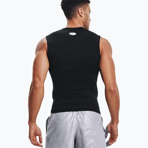 Tricou de antrenament pentru bărbați Under Armour HG Armour Comp SL negru 1361522-001