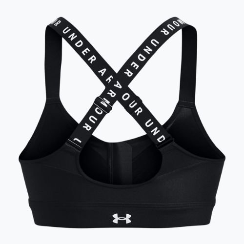 Under Armour Infinity Infinity High Bra Sutien fitness cu fermoar negru 1373860