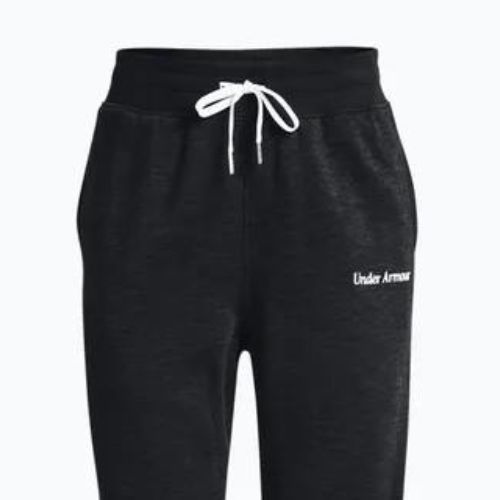 Pantaloni de antrenament pentru femei Under Armour Essential Script negru 1374105