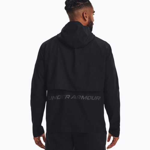 Under Armour Storm Run Geacă de alergare cu glugă pentru bărbați negru 1376795