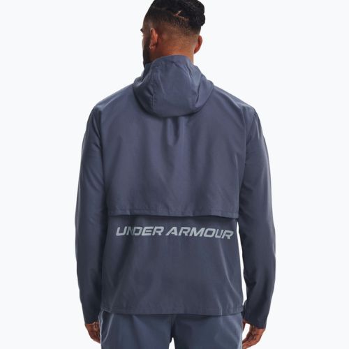 Jachetă de alergare Under Armour Storm Run cu glugă pentru bărbați, albastru 1376795