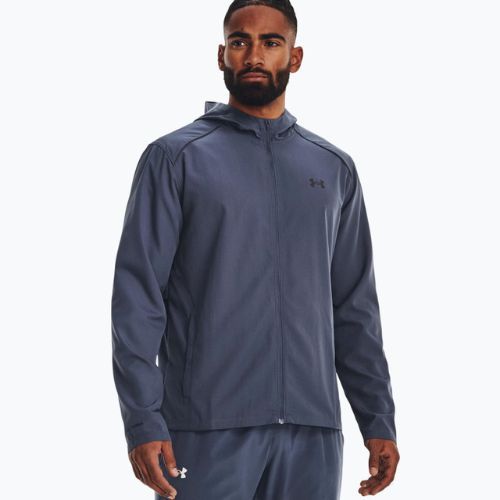 Jachetă de alergare Under Armour Storm Run cu glugă pentru bărbați, albastru 1376795