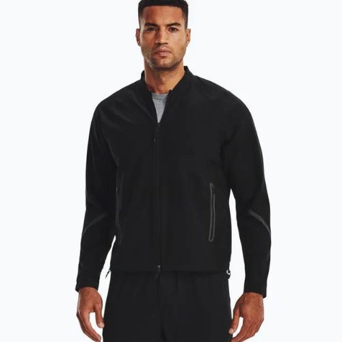 Jachetă de antrenament pentru bărbați Under Armour Unstoppable Bomber negru 1377170