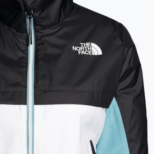 Jachetă de vânt pentru femei The North Face MA Wind Full Zip alb-gri-albastru NF0A825DIKF1