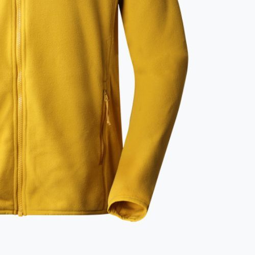 Hanorac fleece pentru bărbați The North Face 100 Glacier FZ galben NF0A5IHQH9D1