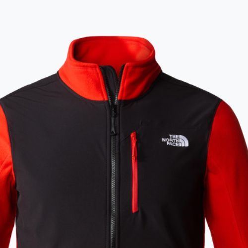 Hanorac de trekking pentru bărbați The North Face Glacier Pro FZ roșu NF0A5IHSWU51