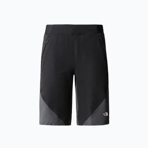 Pantaloni scurți de trekking pentru femei The North Face Stolemberg Alpine Slim Straight negru/gri NF0A825IKT01