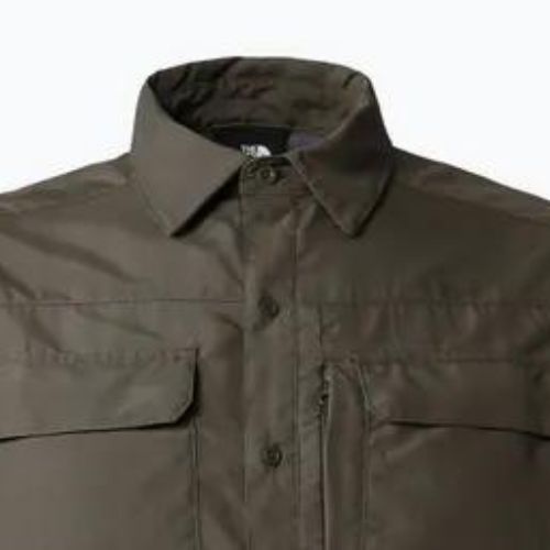 Tricou turistic pentru bărbați The North Face Sequoia LS verde NF0A4T1821L1