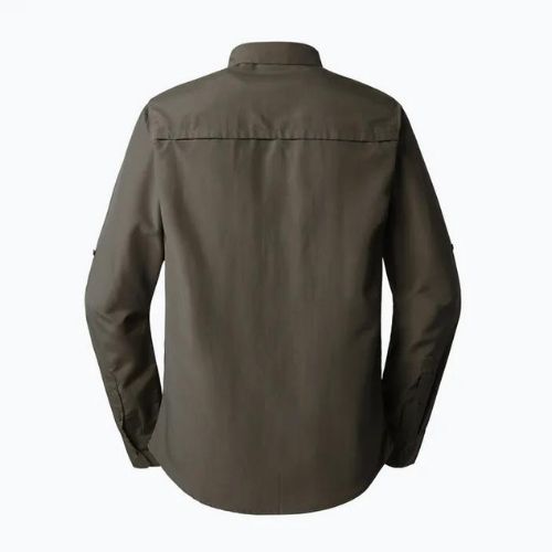 Tricou turistic pentru bărbați The North Face Sequoia LS verde NF0A4T1821L1
