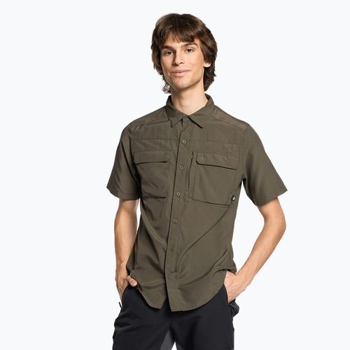 Tricou turistic pentru bărbați The North Face Sequoia SS verde NF0A4T1921L1