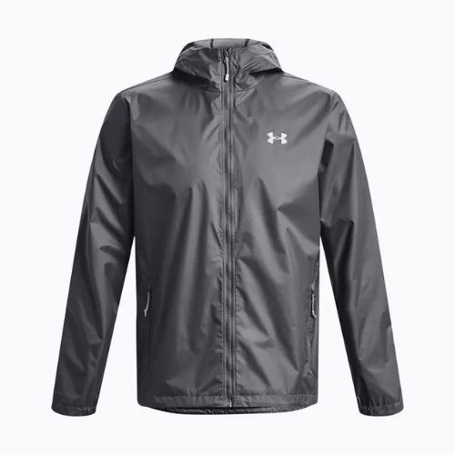 Jachetă de antrenament pentru bărbați Under Armour Forefront Rain gri 1321439