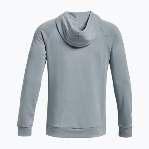 Hanorac cu glugă pentru bărbați Under Armour Rival Fleece Big Logo HD gri 1357093-465