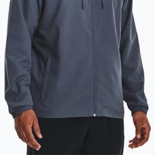 Under Armour Sportstyle Windbreaker gri jachetă de antrenament pentru bărbați 1361621-044