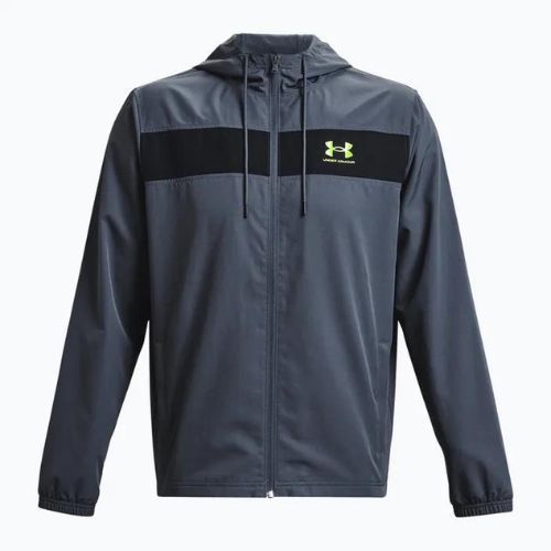 Under Armour Sportstyle Windbreaker gri jachetă de antrenament pentru bărbați 1361621-044