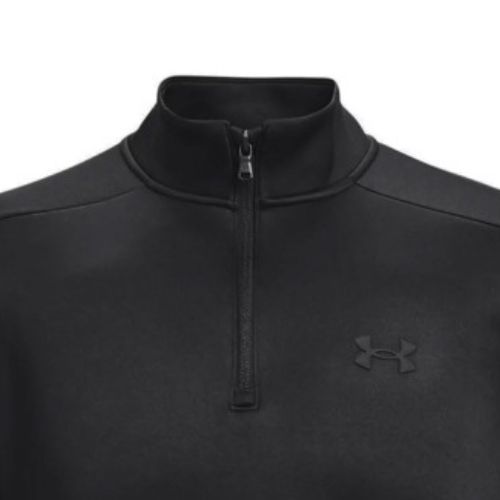 Tricou de antrenament pentru bărbați Under Armour Armour Fleece 1/4 Zip negru 1373358-001