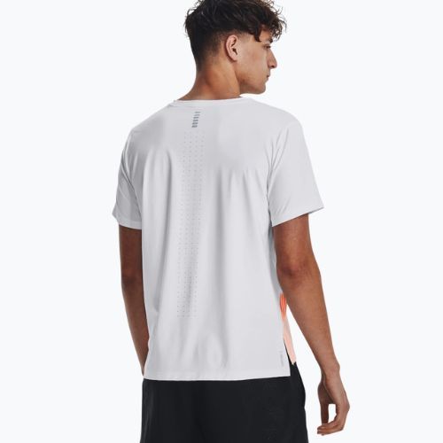 Tricou de alergare Under Armour Iso-Chill Laser Heat pentru bărbați, alb 1376518