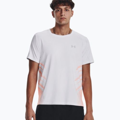 Tricou de alergare Under Armour Iso-Chill Laser Heat pentru bărbați, alb 1376518