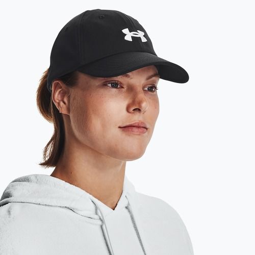 Șapcă de baseball pentru femei Under Armour Blitzing Adj Black/White 1376705