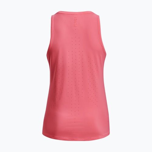 Under Armour Iso-Chill Laser Tank pentru femei Under Armour Iso-Chill Laser Tank de alergare roz 1376811
