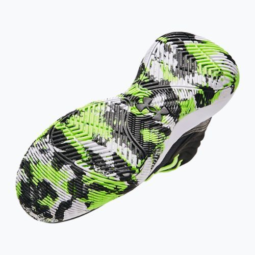 Under Armour GS Jet '21 pantofi de baschet pentru copii negru-verde 3024794