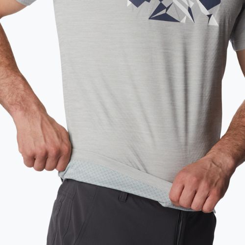 Tricou de trekking pentru bărbați Columbia Zero Rules Grph gri 1533291044