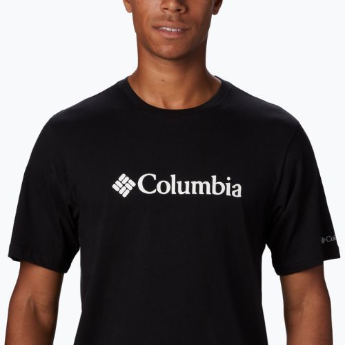 Tricou de trekking pentru bărbați Columbia CSC Basic Logo negru 1680053010