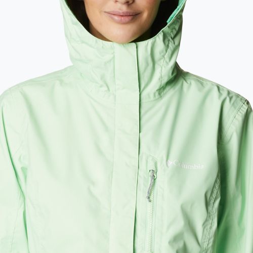 Geacă de ploaie pentru femei Columbia Pouring Adventure II verde 1760071372