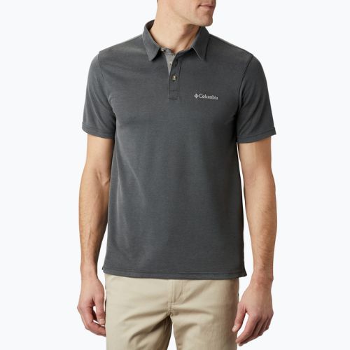 Tricou polo pentru bărbați Columbia Nelson Point gri 1772721011