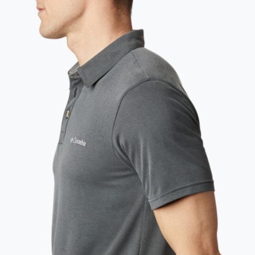 Tricou polo pentru bărbați Columbia Nelson Point gri 1772721011