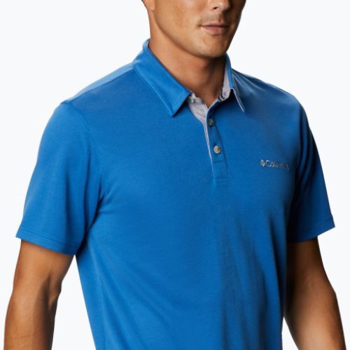 Tricou polo pentru bărbați Columbia Nelson Point albastru 1772721432