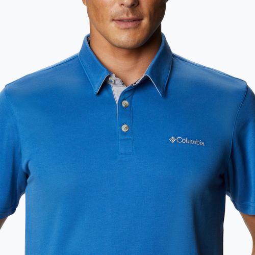 Tricou polo pentru bărbați Columbia Nelson Point albastru 1772721432