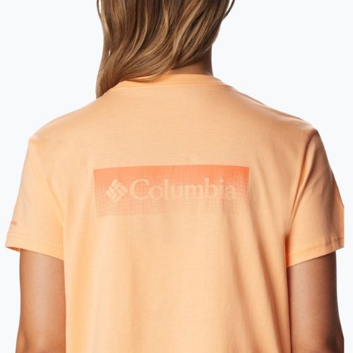 Columbia pentru femei North Cascades Cropped tricou de trekking portocaliu 1930051826