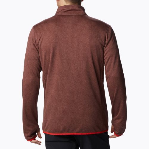 Bluză de trekking pentru bărbați Columbia Park View Fleece FZ maroon 1952222