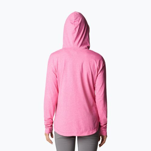 Bluză de trekking pentru femei Columbia Sun Trek EU Hooded Pullover roză 1981541656