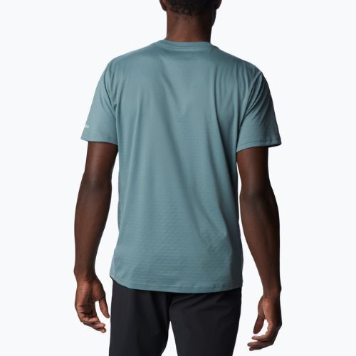 Tricou de trekking pentru bărbați Columbia Zero Ice Cirro-Cool Graphic gri 1990463