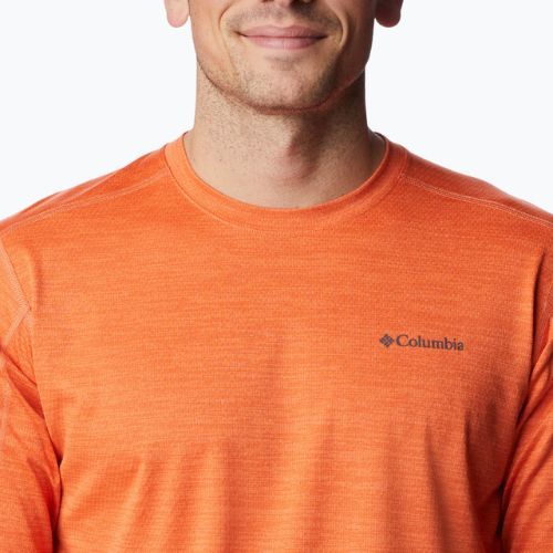 Tricou de trekking pentru bărbați Columbia Alpine Chill Zero LS portocaliu 1990533