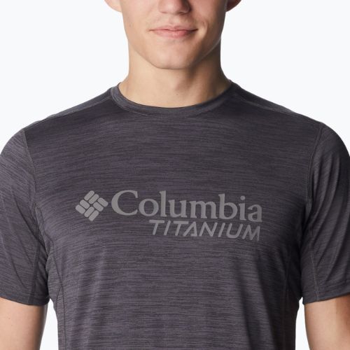 Tricou de trekking pentru bărbați Columbia Titan Pass Graphic negru 1991471