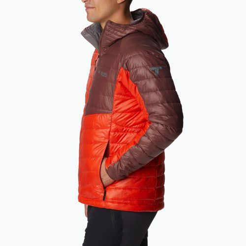 Jacheta Columbia Platinum Peak cu glugă și glugă pentru bărbați roșu 2008611839
