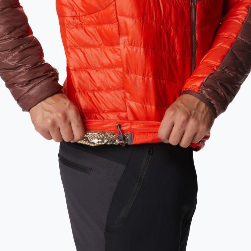 Jacheta Columbia Platinum Peak cu glugă și glugă pentru bărbați roșu 2008611839