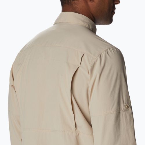 Tricou pentru bărbați Columbia Newton Ridge II LS bej 2012971