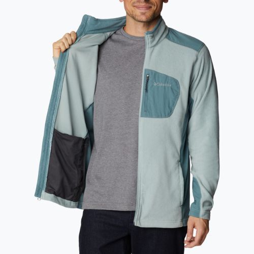 Bluză de trekking pentru bărbați Columbia Klamath Range Full Zip verde 2013604