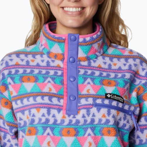 Bluză fleece pentru femei Columbia Helvetia Cropped Half Snap movă 2014561
